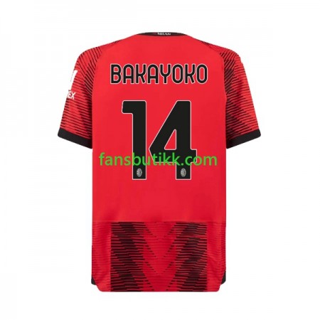 Fotballdrakt AC Milan Tiemoue Bakayoko 14 Hjemmetrøye 2023-2024 Kortermet